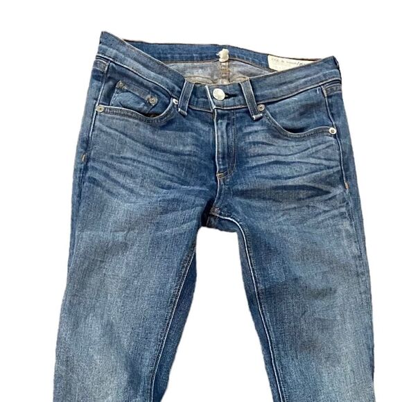 𝅺RAG & Bone Monument Wash Denim Skinny Jeans 25 - Picture 6 of 9